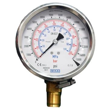 雷恩WREN 70MPa压力表，接口1/4NPT，GN0610