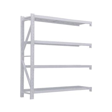 Raxwell 层板货架副架，4层，300kg，尺寸(长×宽×高mm)：1500×500×2000，灰白色，安装费另询