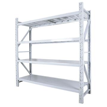 Raxwell 层板货架主架，4层，500kg，尺寸(长×宽×高mm)：2000×500×2000，灰白色，安装费另询