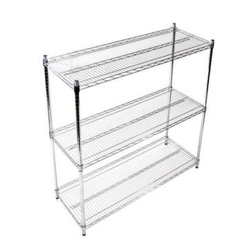 美之高 碳钢镀铬网层置物架，工业级，每层250kg，三层，尺寸mm：1800*450*1200mm，安装费另询