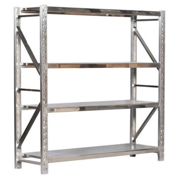 泰瑞恒安 不锈钢货架主架，四层，350kg，尺寸(长×宽×高mm)：1500×500×2000，201材质，不含安装