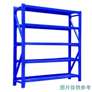 云洁 中型货架主架，5层，200kg，尺寸(长×宽×高mm)：1800×500×2000，蓝色，不含安装