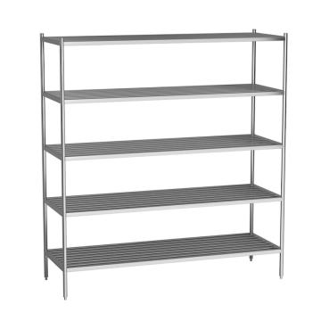 哈德威 304不锈钢可调节五层开放式货架，RCS-R20035 304 1500*600*1800mm