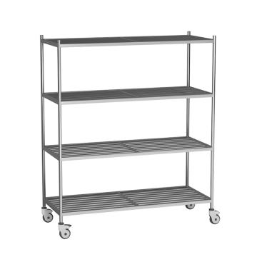 哈德威 不锈钢多层货架，带轮可移动，RCS-R20033-T 201 1200*500*1800mm