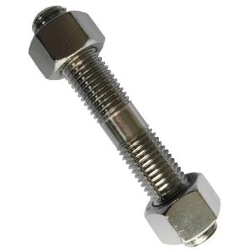 镁沃 GB901B细杆等长双头螺栓带加厚螺母，M16-2.0X95，不锈钢304/A2，20支/包