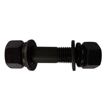 4.8级GB/T901等长双头螺栓带加厚螺母平垫弹垫，M22-2.5*170，发黑，30套/箱