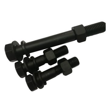 典点扣 GB5782半牙发黑8.8级外六角螺栓带加厚螺母平垫弹垫，M27-3.0*180，10套/箱