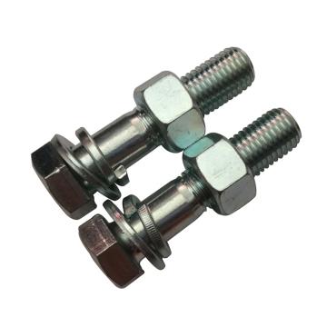 GB5780半牙镀锌4.8级外六角螺栓带加厚螺母平垫弹垫，M20-2.5*70，60套/箱