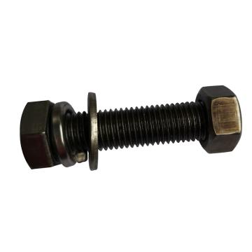 4.8级GB5781全牙外六角螺栓带加厚螺母平垫弹垫，M14-2.0*65，本色，150套/箱