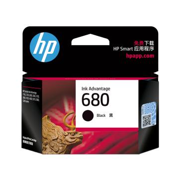 惠普 680黑色墨盒， F6V27AA 单位：只