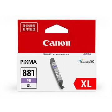 佳能（Canon）墨盒，CLI-881XL PB照片蓝色(适用TS6380/TS8380/TR8584）