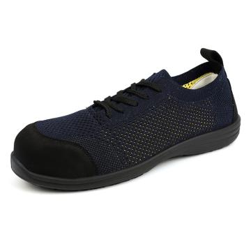 盾王 飞织防砸防刺防静电安全鞋，555-2-38