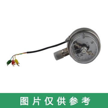万达 电接点压力表，YJTFXC-60，304不锈钢，径向不带边，Φ60，0~1.6MPa，M14*1.5，2.5级，380V