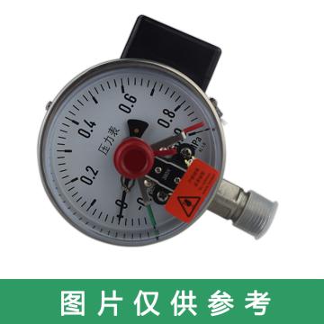 万达 电接点压力表，YJTFXC-100，304不锈钢，径向不带边，Φ100，0~1.0MPa，M20*1.5，1.6级，380V