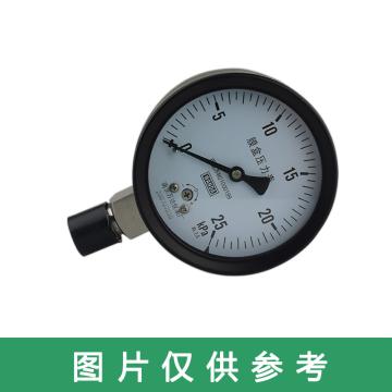 万达/WANDA 膜盒压力表YJTE，碳钢+铜，径向不带边Φ100，精度2.5级，0~25KPa，M20*1.5