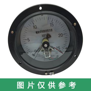 上仪 电接点压力表YXC-153，全碳钢材质，轴向前带边，Φ150，-0.1~1.5MPa，M20*1.5