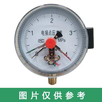 上仪 电接点压力表YXC-150，全碳钢材质，径向不带边，Φ150，-0.1~0.3MPa，M20*1.5