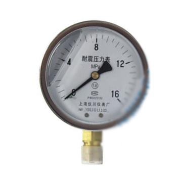 仪川 全不锈钢充油耐震压力表，YTN-100H 0-100MPa M20X1.5