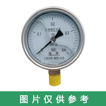 上仪 耐震压力表Y-150BFZ，304不锈钢+304不锈钢，径向不带边，Φ150，0~25MPa，M20*1.5，硅油