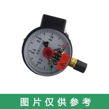 万达/WANDA 电接点压力表YJTXC-100，碳钢+铜，径向不带边，Φ100，0~1.6MPa，M20*1.5，1.6级，380V