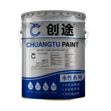创途 水性聚氨酯面漆，国标B06淡天酞蓝，20kg主漆+4kg固化剂/组