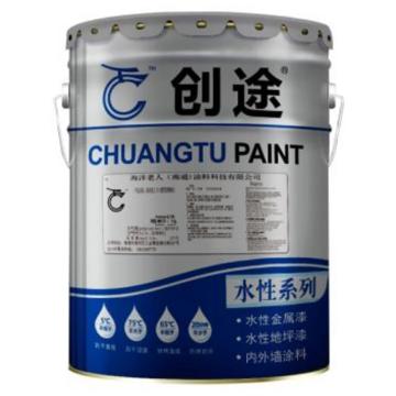 创途 水性丙烯酸道路划线漆，红色，22kg/桶