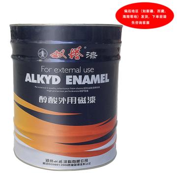 双塔 醇酸磁漆，孔雀蓝，国标色卡图号：GSB05-1426-2001 5 PB11，16kg/桶