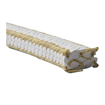 信佳 四氟浸渍硅油润滑芳纶角线白四氟盘根38*38 公斤价，5的倍数起订