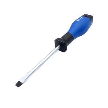 Raxwell 双色柄一字螺丝刀，3x100MM，RTSD0002