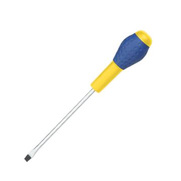 长城精工 一字螺丝刀，Cr-V双色橡塑柄 8*250mm(10)，274208