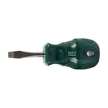 世达一字螺丝刀，塑柄6X38mm， 62211