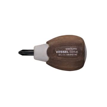 威威VESSEL 木粉防滑萝卜头十字螺丝刀，PH2*15mm，4907587 074522