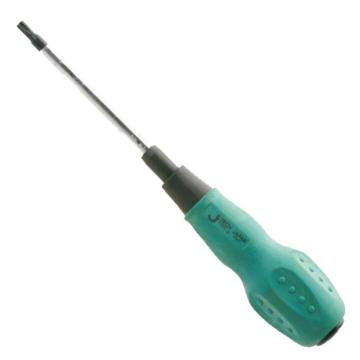 捷科JETECH 橡胶柄中孔花型螺丝刀，TT27*125mm，TTX27-125，050727