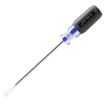 捷科JETECH 软柄彩条一字螺丝刀，6*250mm，铬钒镍钢，SC6-250，(-)051161