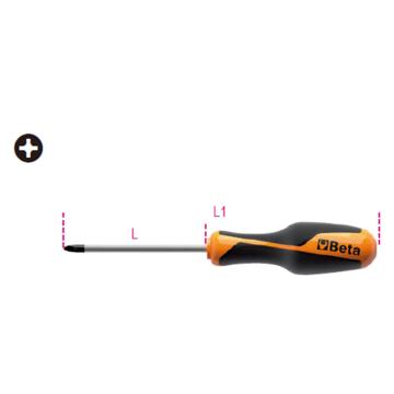 百塔Beta 工业级十字螺丝批，1262 PH2X100，012620018