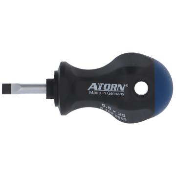 哈恩库博Hahn+Kolh 一字螺丝刀，40x08mm，双组份短粗手柄，52755040