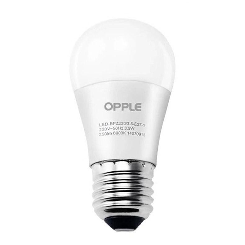 欧普 LED灯泡，心悦3S-P45-3W-E27-6500K，3W，白光，单位：个