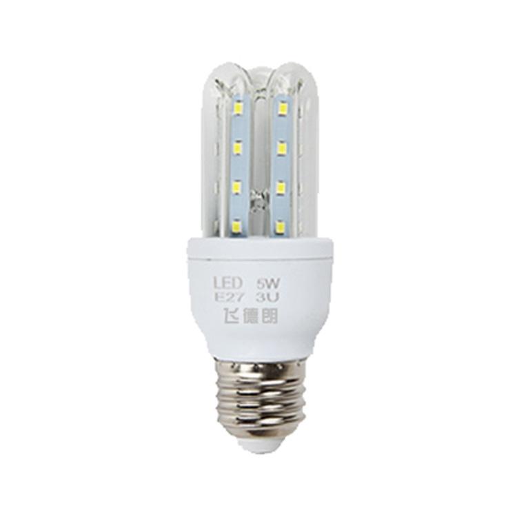 飞德朗 建星系列飞德朗LED玉米U型节能灯，FDL-U5W，5W，白光，E27螺口安装，单位：个