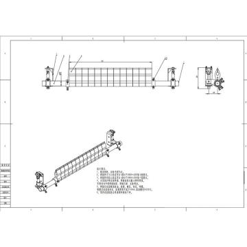 厦门三烨 钨钢清扫器，刮刀宽度150 带宽2200，SAN-SBCD0-22
