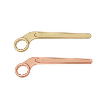 桥防 防爆弯柄单头梅花扳手，铍青铜，35mm，157-35BE