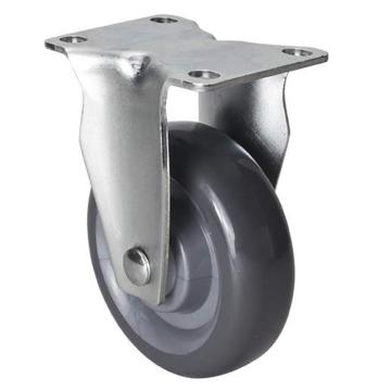 易得力(EDL) 定向聚氨酯(PU)脚轮，脚轮中型4寸130kg，50104-504-75