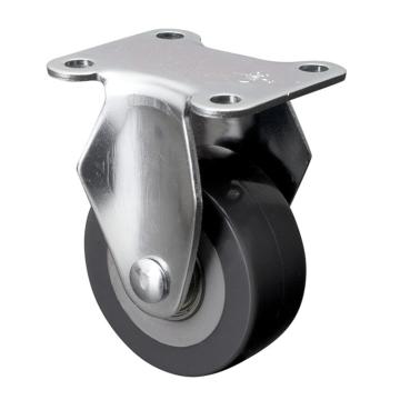 易得力(EDL) 定向聚氨酯(PU)脚轮，脚轮小型2寸40kg，26102-262-76