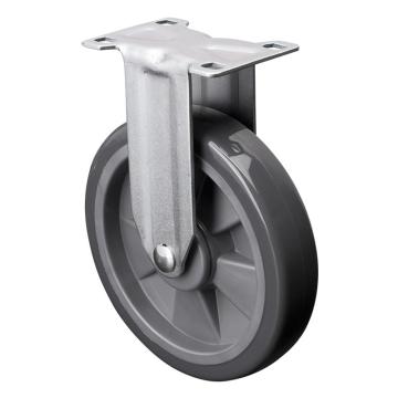 易得力(EDL) 定向聚氨酯(PU)脚轮，脚轮中型6寸130kg，57106-576-77