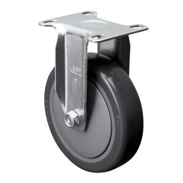 易得力(EDL) 定向聚氨酯(PU)脚轮，脚轮轻型4寸80kg，37104-374-77