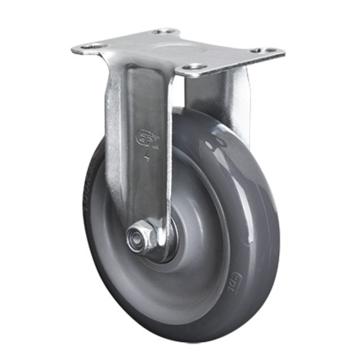 易得力(EDL) 定向聚氨酯(PU)脚轮，脚轮轻型4寸80kg，36104-364-76