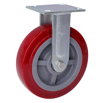 易得力(EDL) 定向高强度聚氨酯(TPU)脚轮，脚轮重型8寸450kg，73108-738-86