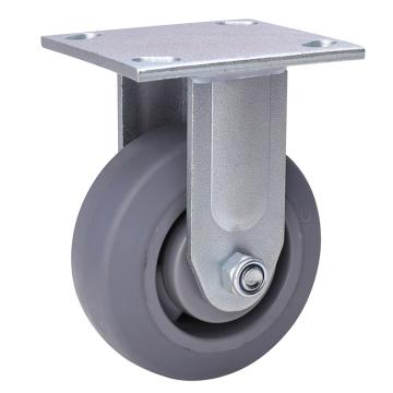 易得力(EDL) 定向超级人造胶(TPE)脚轮，脚轮重型5寸300kg，73105-735-56