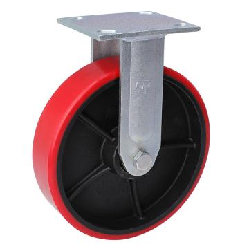 易得力(EDL) 定向高强度聚氨酯(TPU)脚轮，脚轮重型8寸450kg，73108-738-86T