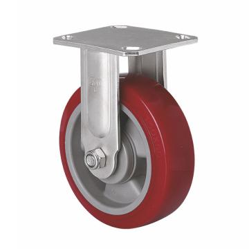 易得力(EDL) 定向高强度聚氨酯(TPU)脚轮，脚轮不锈钢轴承6寸420kg，S71706-S716-86