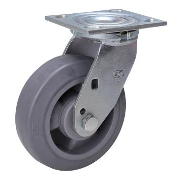 易得力(EDL) 平顶万向超级人造胶(TPE)脚轮，脚轮重型6寸350kg，73116-736-56